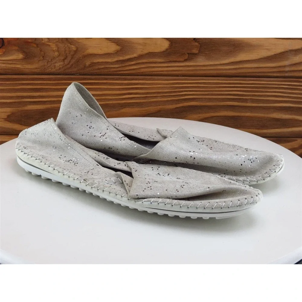 Aerobics Size 40‎ Ballet Shoes Gray Leather Women M